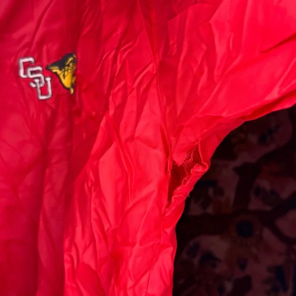 Vintage Red CSU Cropped Windbreaker - Picture 3 of 5